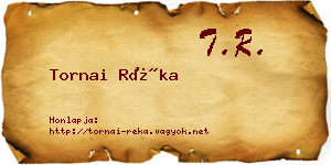 Tornai Réka névjegykártya