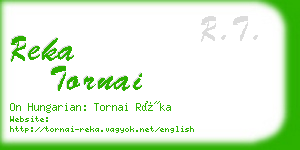 reka tornai business card